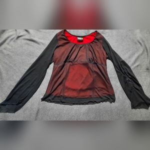 Red and black top